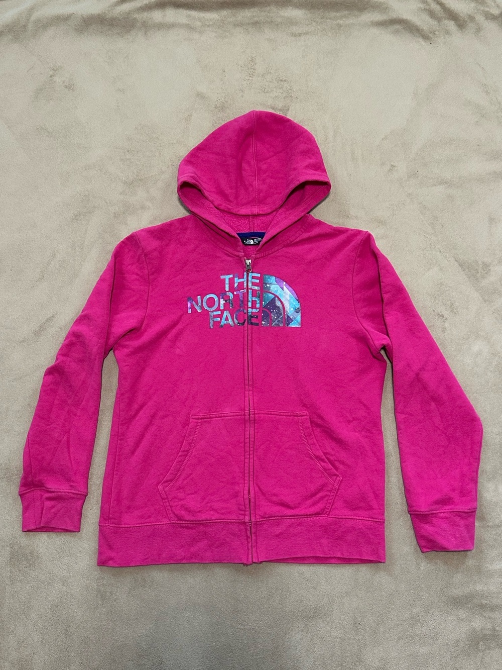 The North Face full zip Hoodie Girls Size XL